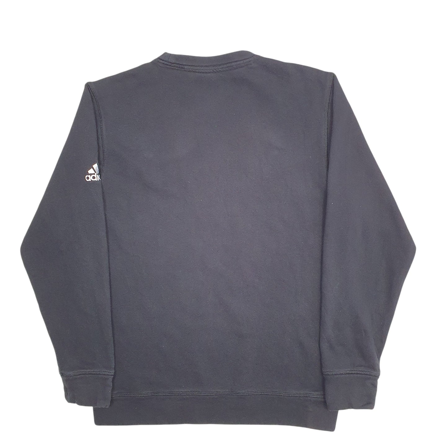 Mens Black Adidas MVP Spellout Crewneck Jumper