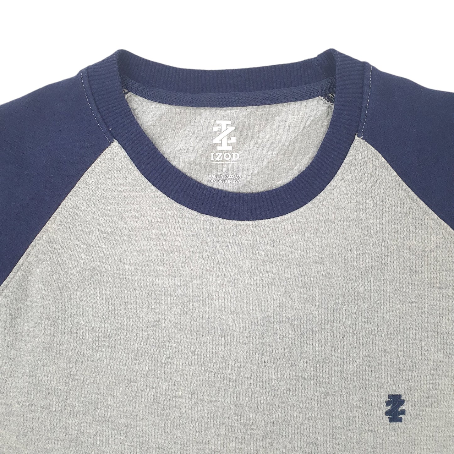 Mens Grey Izod  Crewneck Jumper