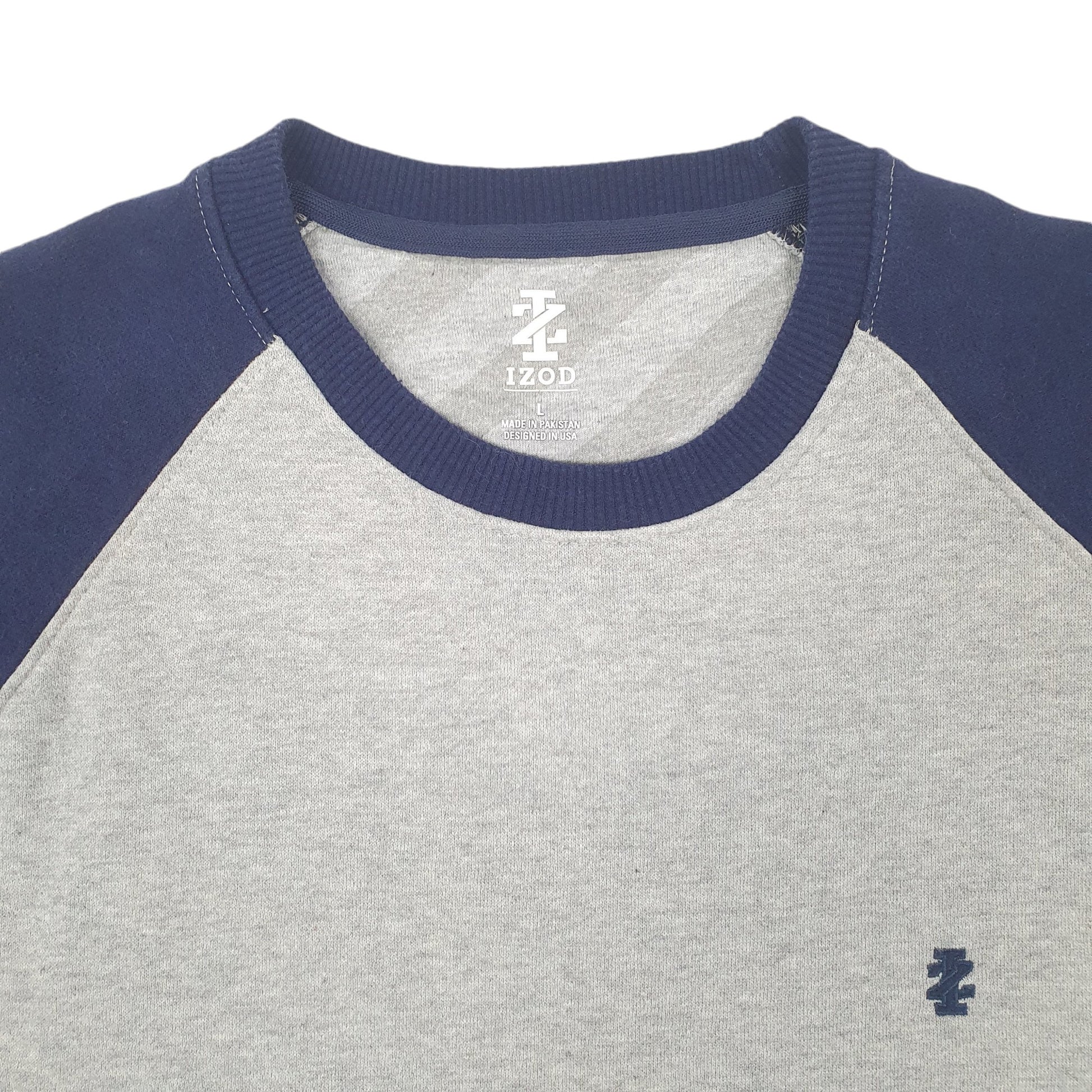 Mens Grey Izod  Crewneck Jumper