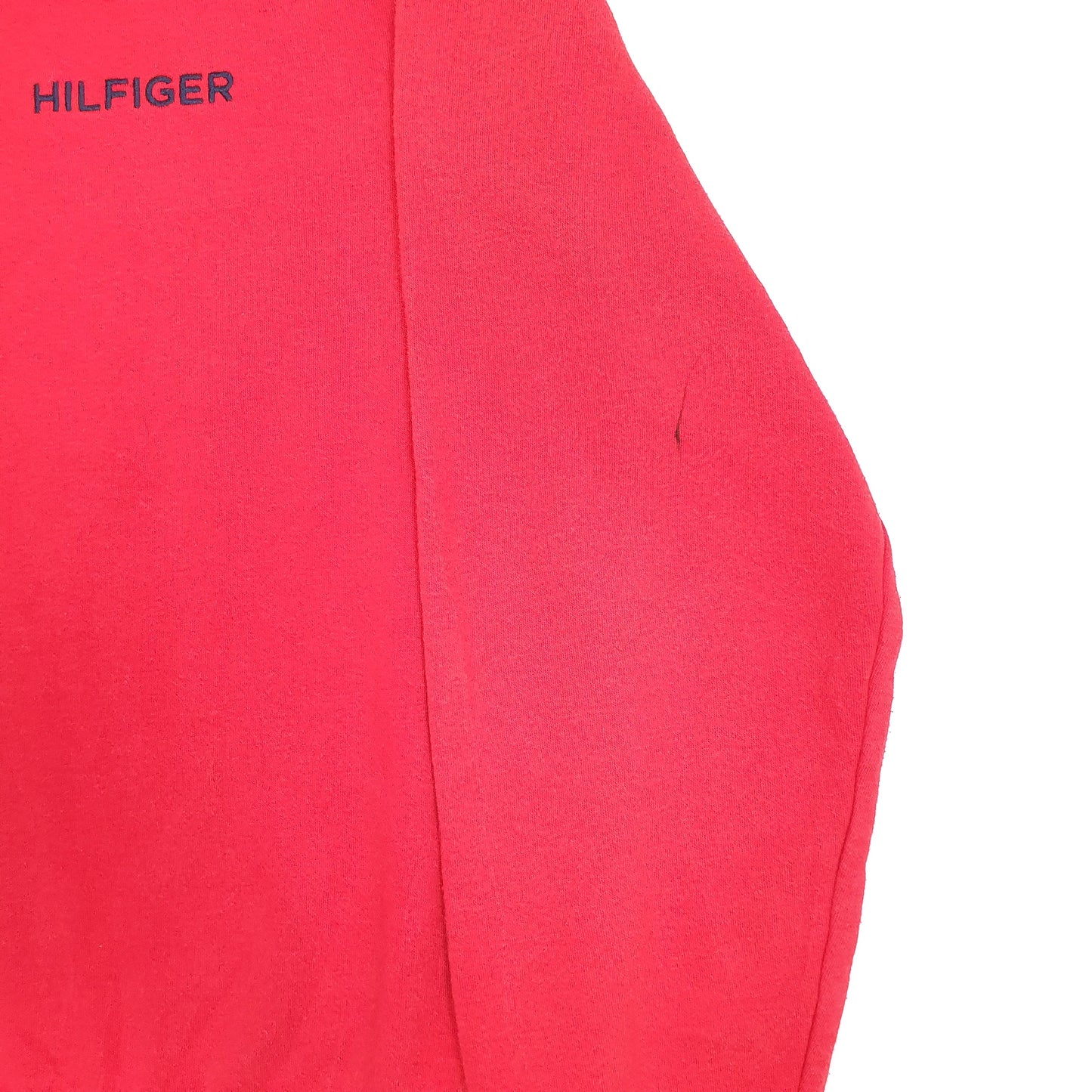 Mens Red Tommy Hilfiger Spellout Crewneck Jumper