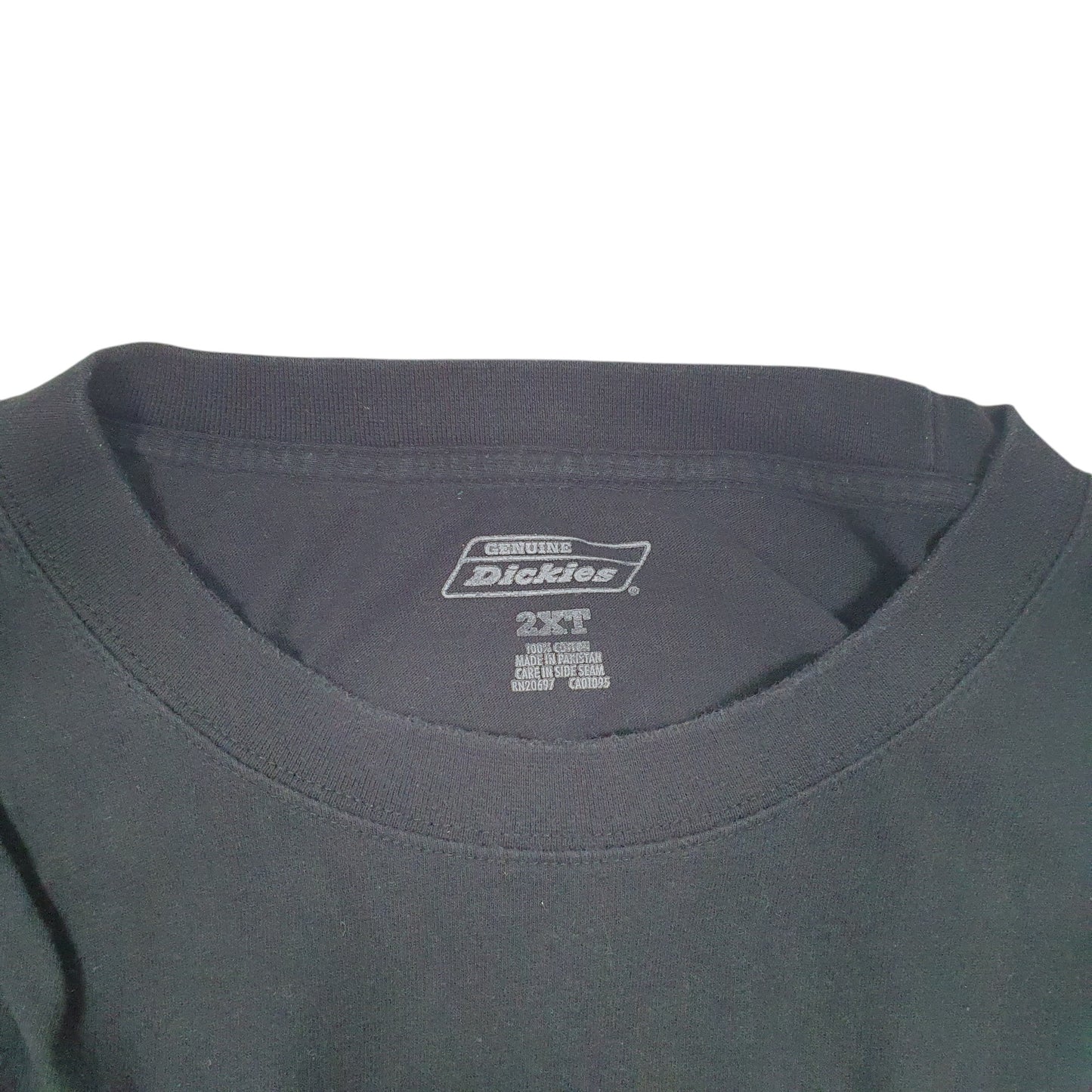Mens Black Dickies Pocket Workwear Short Sleeve T Shirt
