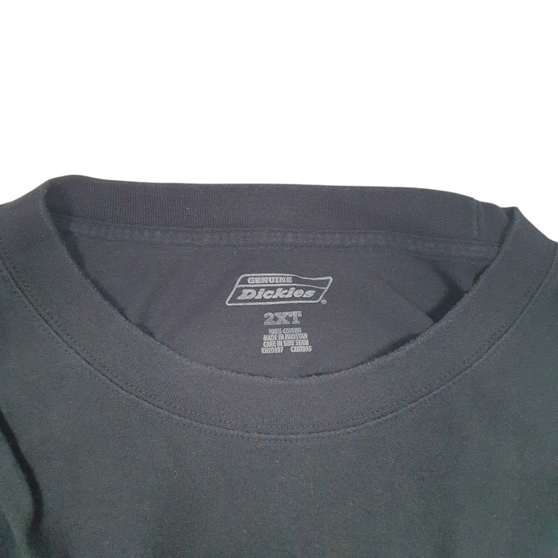 Mens Black Dickies Pocket Workwear Short Sleeve T Shirt