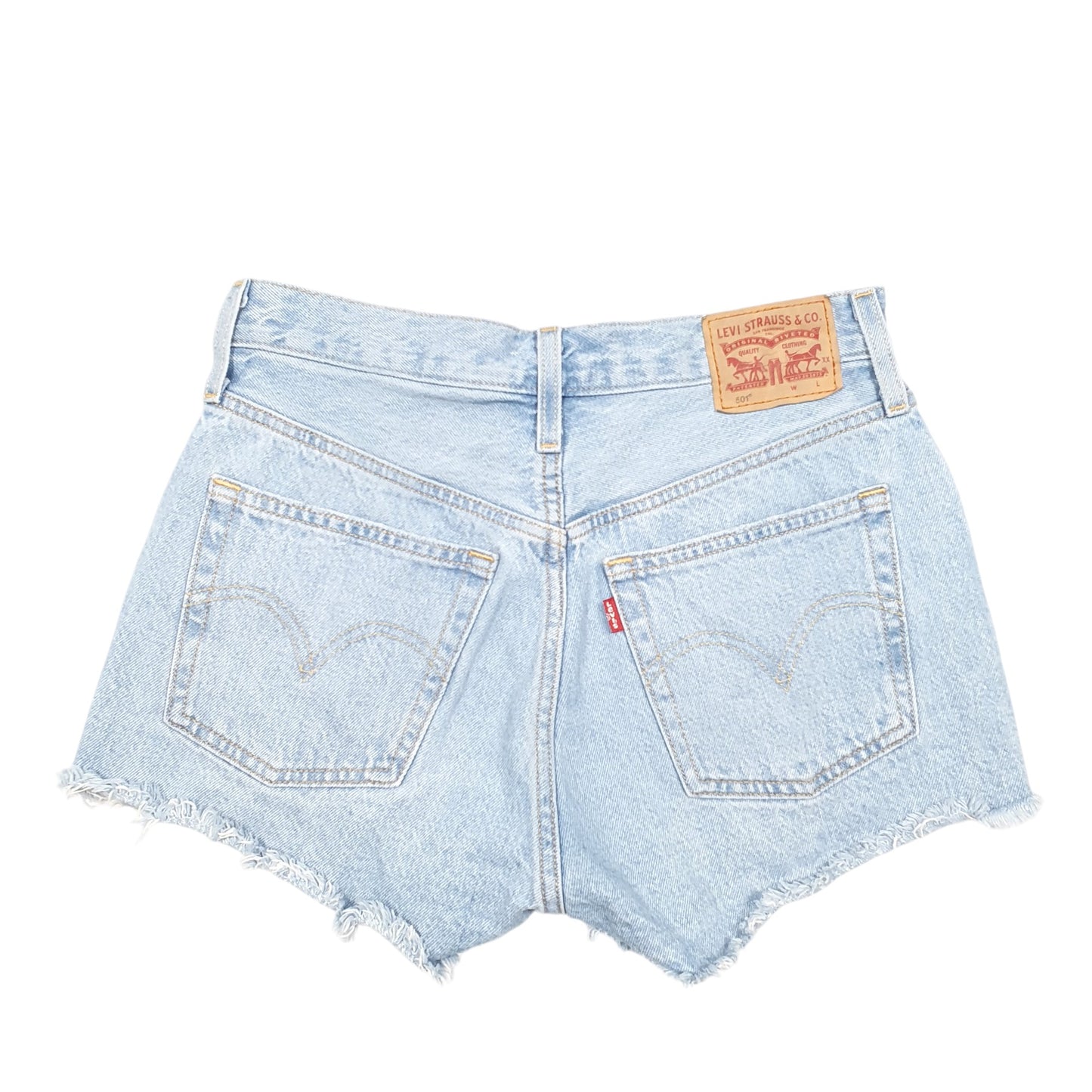 Womens Blue Levis 501 Denim Jorts Hot Pants Denim Shorts