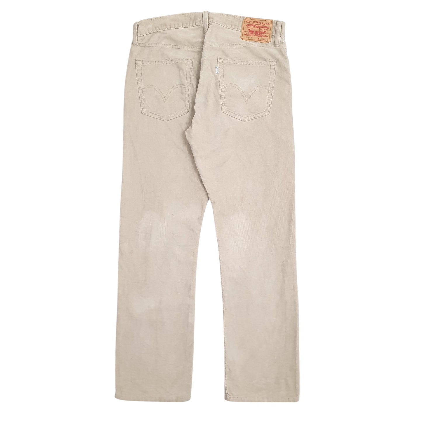 Mens Beige Levis  Corduroy Trousers