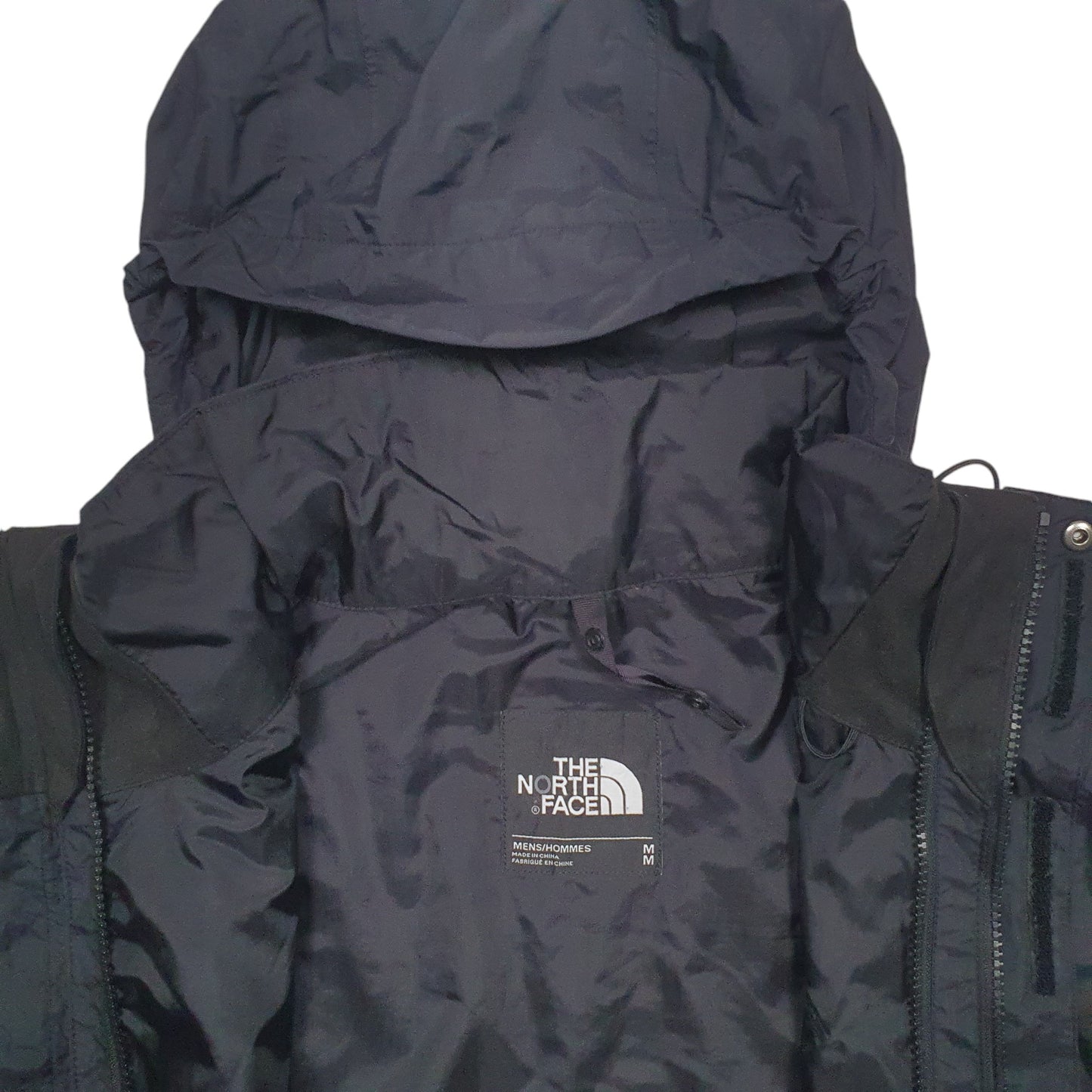 Mens Black The North Face Hooded Lined Raincoat Windbreaker  Coat