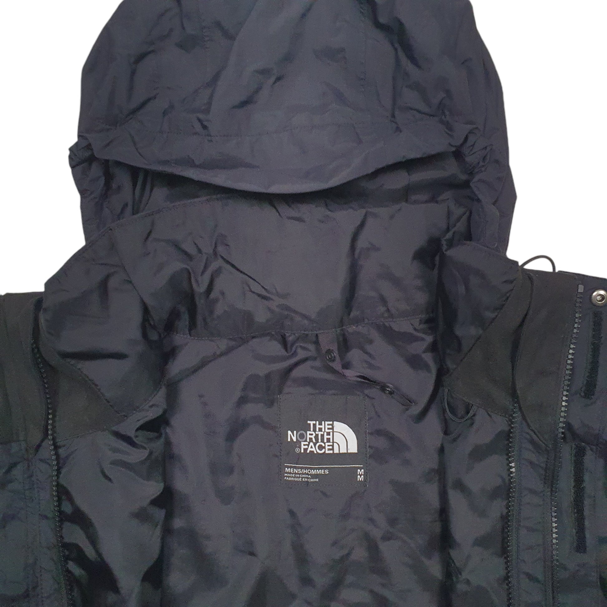 Mens Black The North Face Hooded Lined Raincoat Windbreaker  Coat