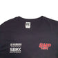 Mens Black Russell Athletic Superbike SBK Yamaha Racing Short Sleeve T Shirt