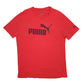 Mens Red Puma Spellout Short Sleeve T Shirt
