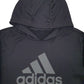 Mens Black Adidas Spellout Hoodie Jumper