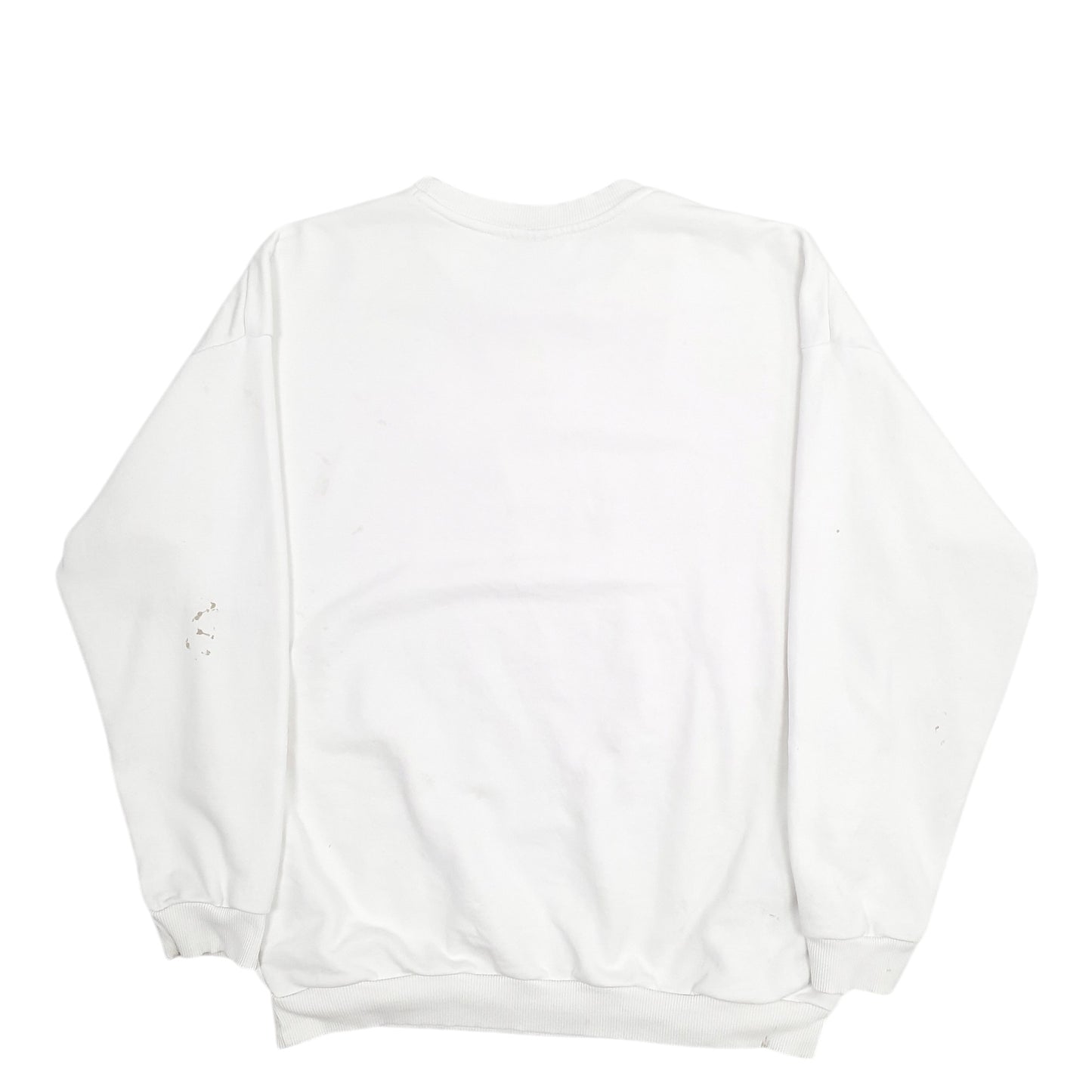 Mens White Adidas  Crewneck Jumper