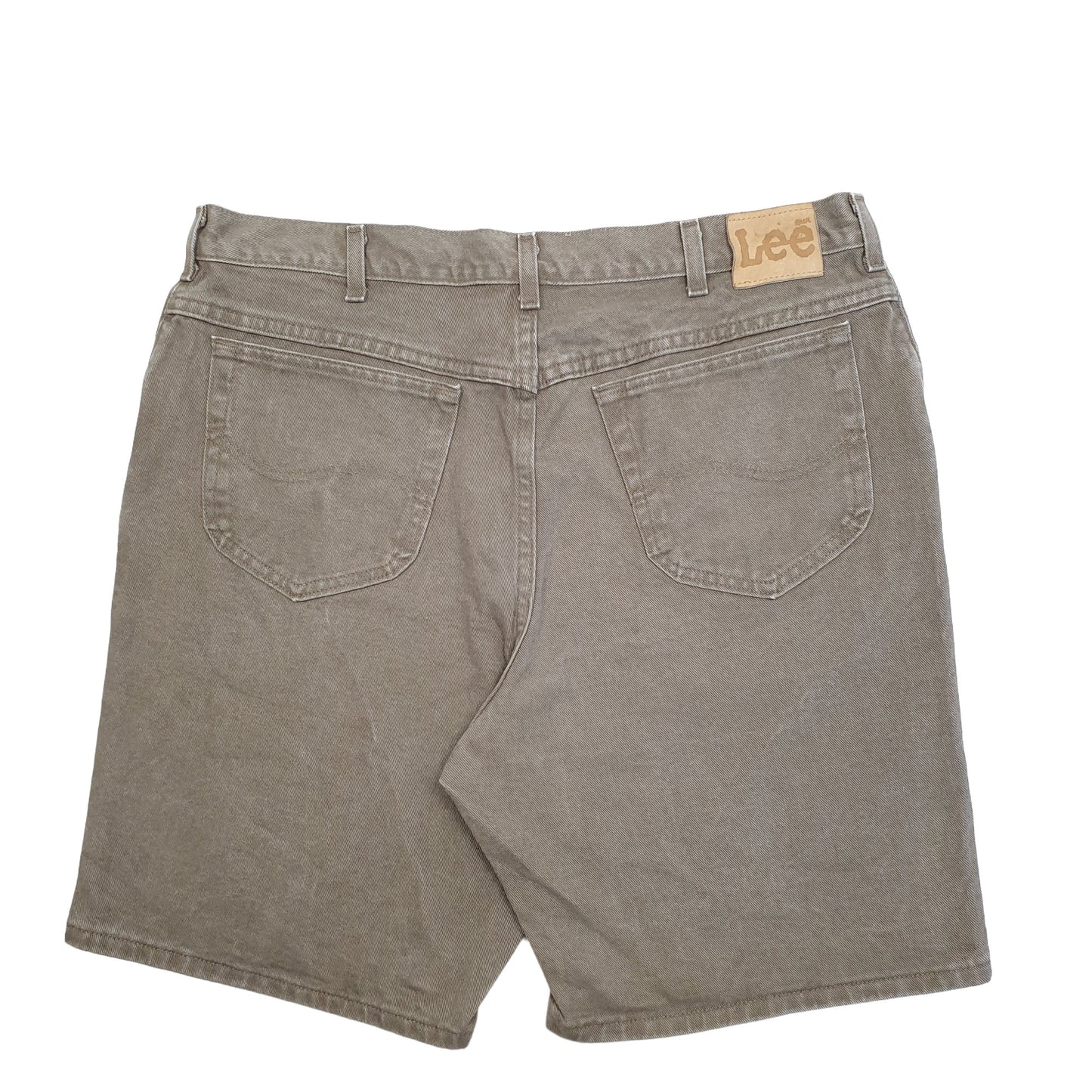 Mens Khaki Lee  Denim Shorts