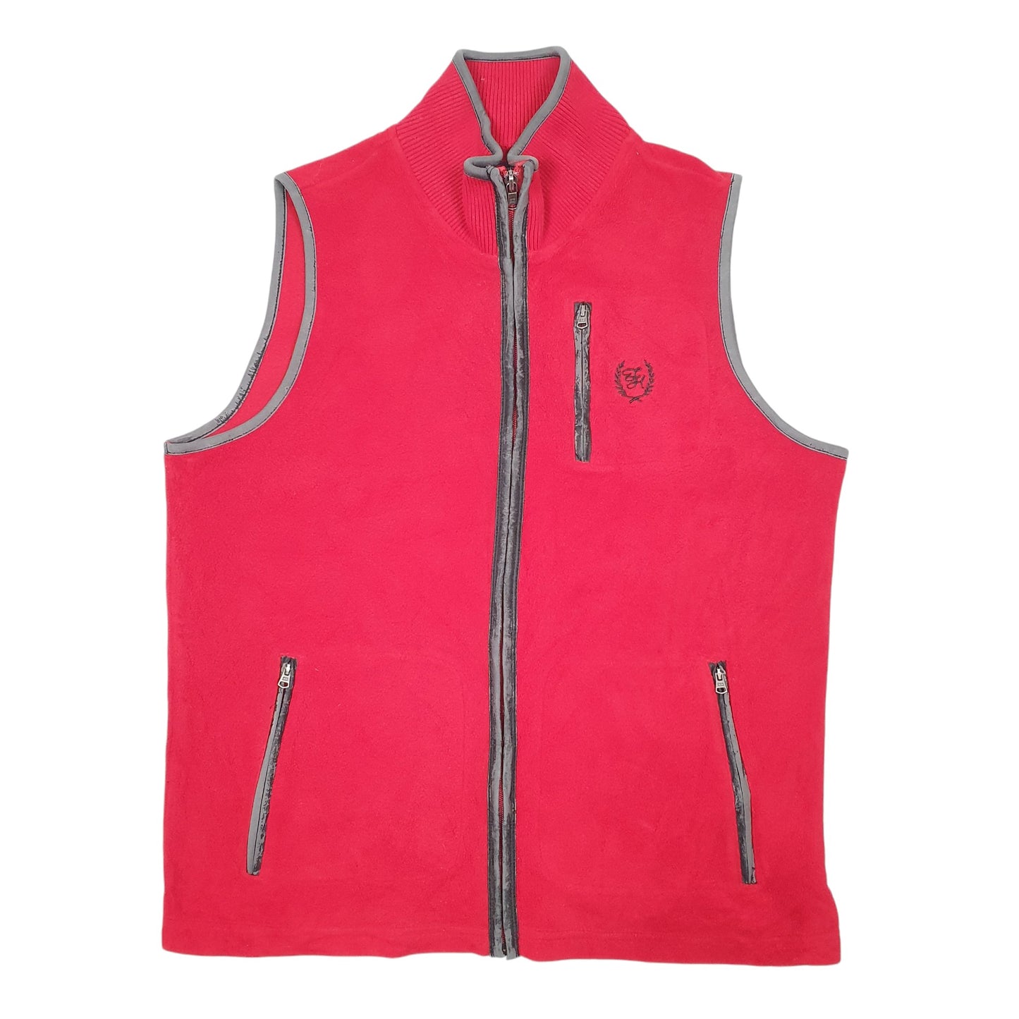 Mens Red Tommy Hilfiger Fleece Vest Bodywarmer  Coat