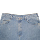 Mens Blue Wrangler Denim Jeans Jorts Denim Shorts