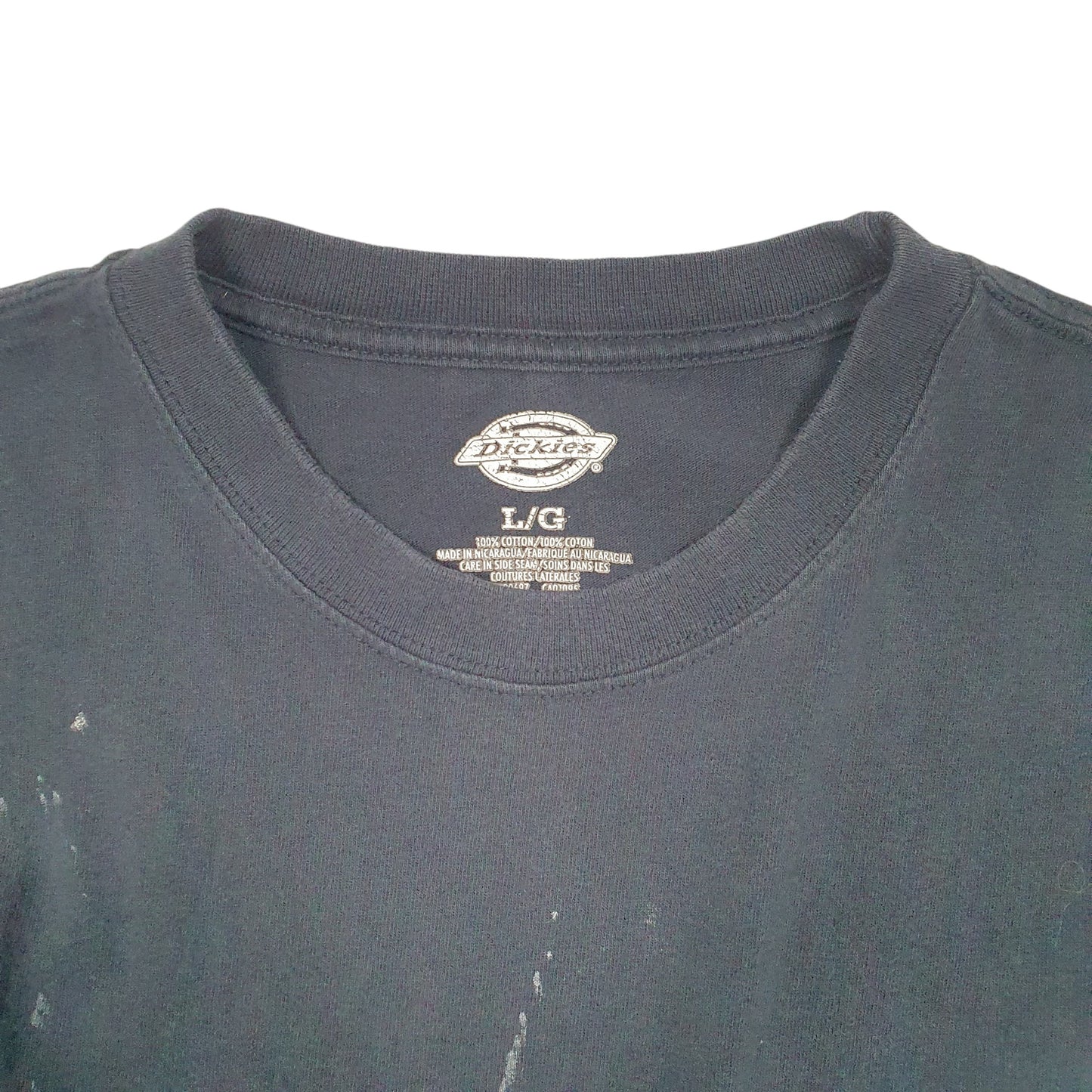 Mens Navy Dickies Pocket Workwear Short Sleeve T Shirt