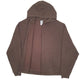 Mens Brown Champion Hoodie Full Zip Jumper