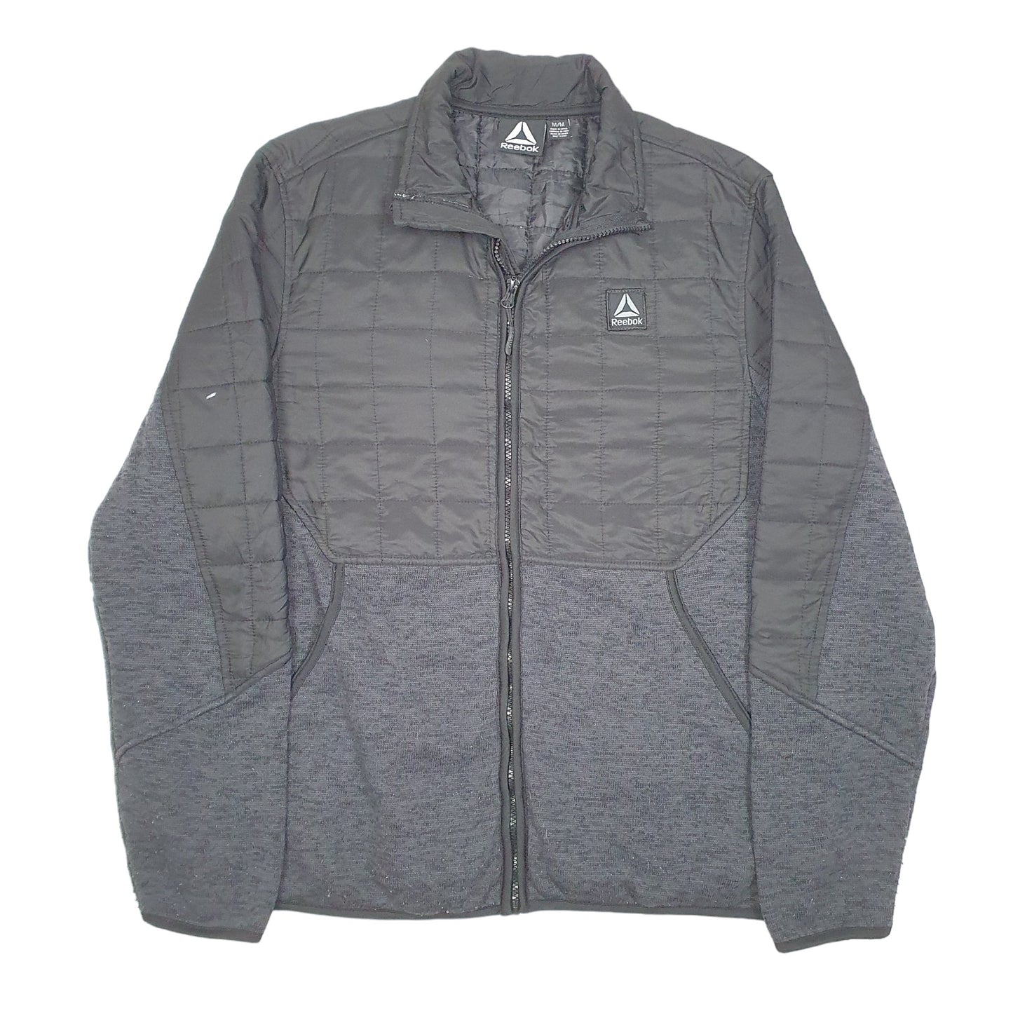 Mens Black Reebok Outdoors Hiking Camping Active Full Zip Jumper