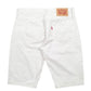 Mens White Levis Denim Jeans Jorts Denim Shorts