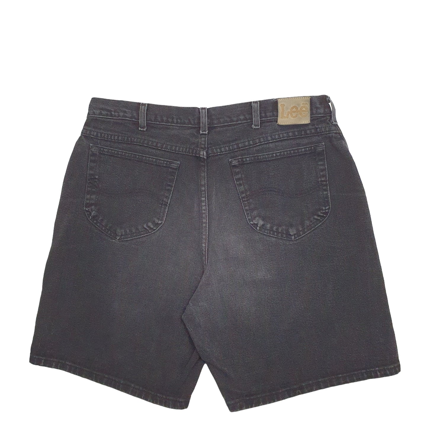 Mens Black Lee  Denim Shorts