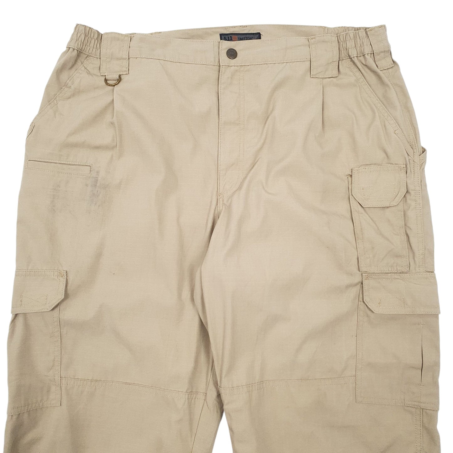 Mens Beige 5.11 Tactical Workwear Cargo Trousers