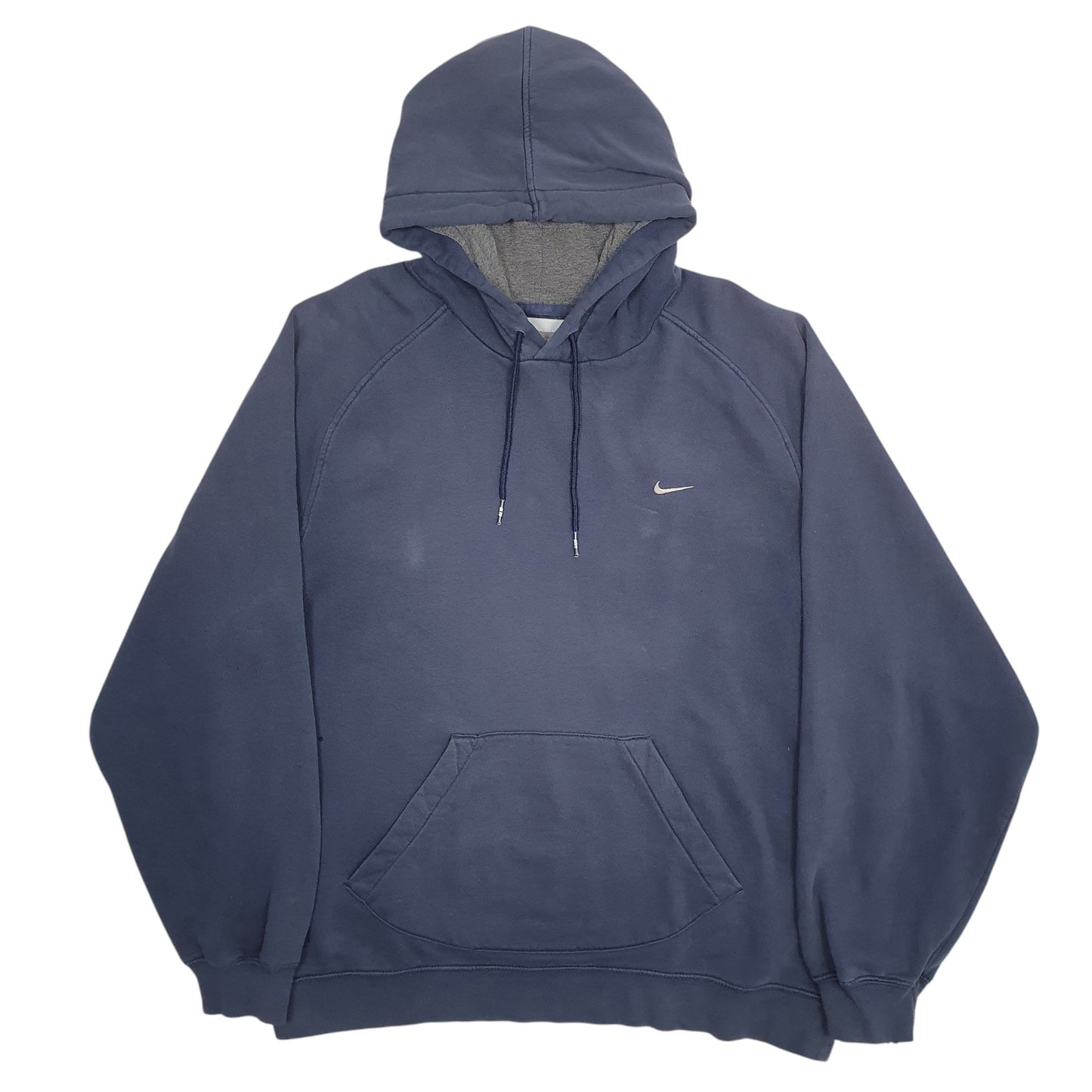 Mens Navy Nike 2000's Vintage Hoodie Jumper