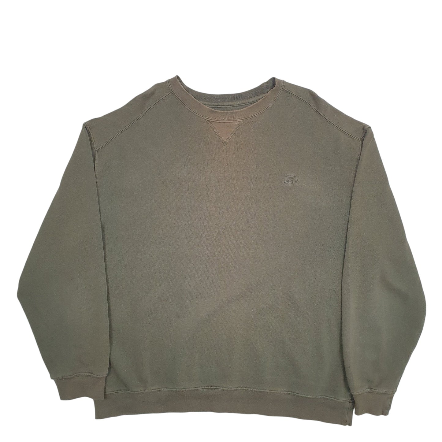 Mens Green Starter  Crewneck Jumper