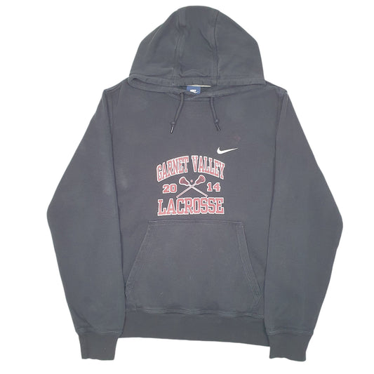 Mens Black Nike Garnet Valley Lacrosse USA Spellout 2014 Hoodie Jumper