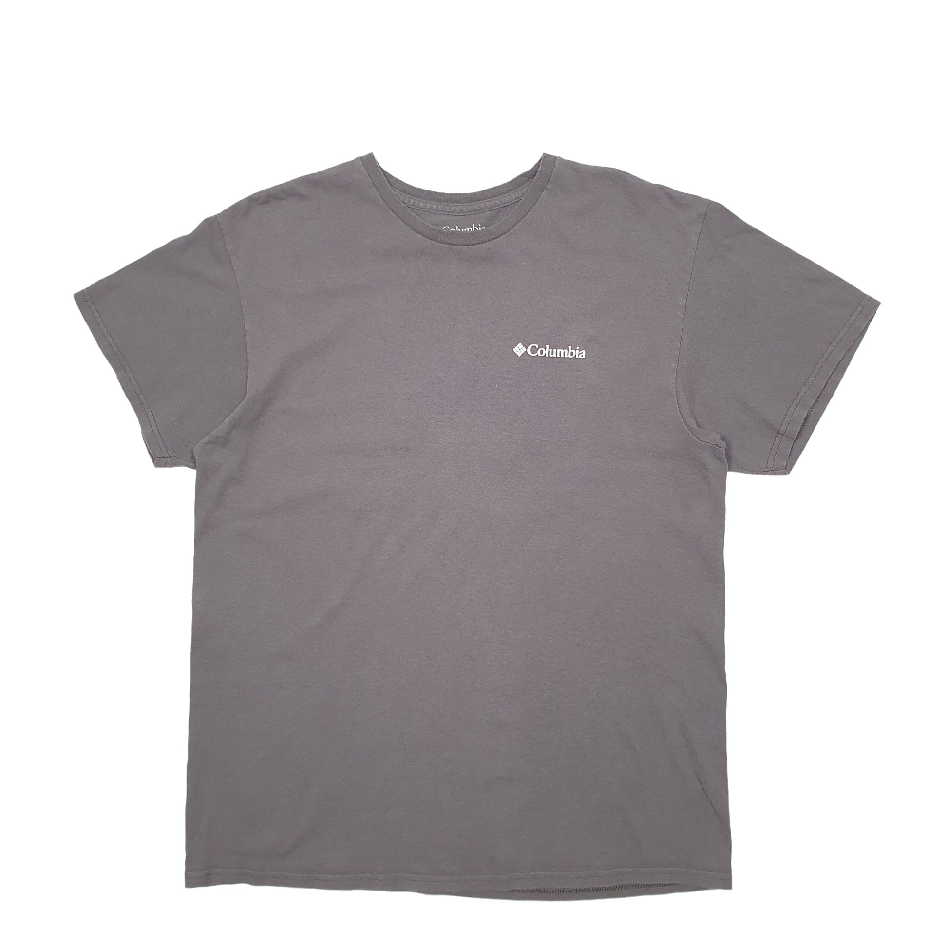 Mens Grey Columbia Sportswear Spellout Short Sleeve T Shirt