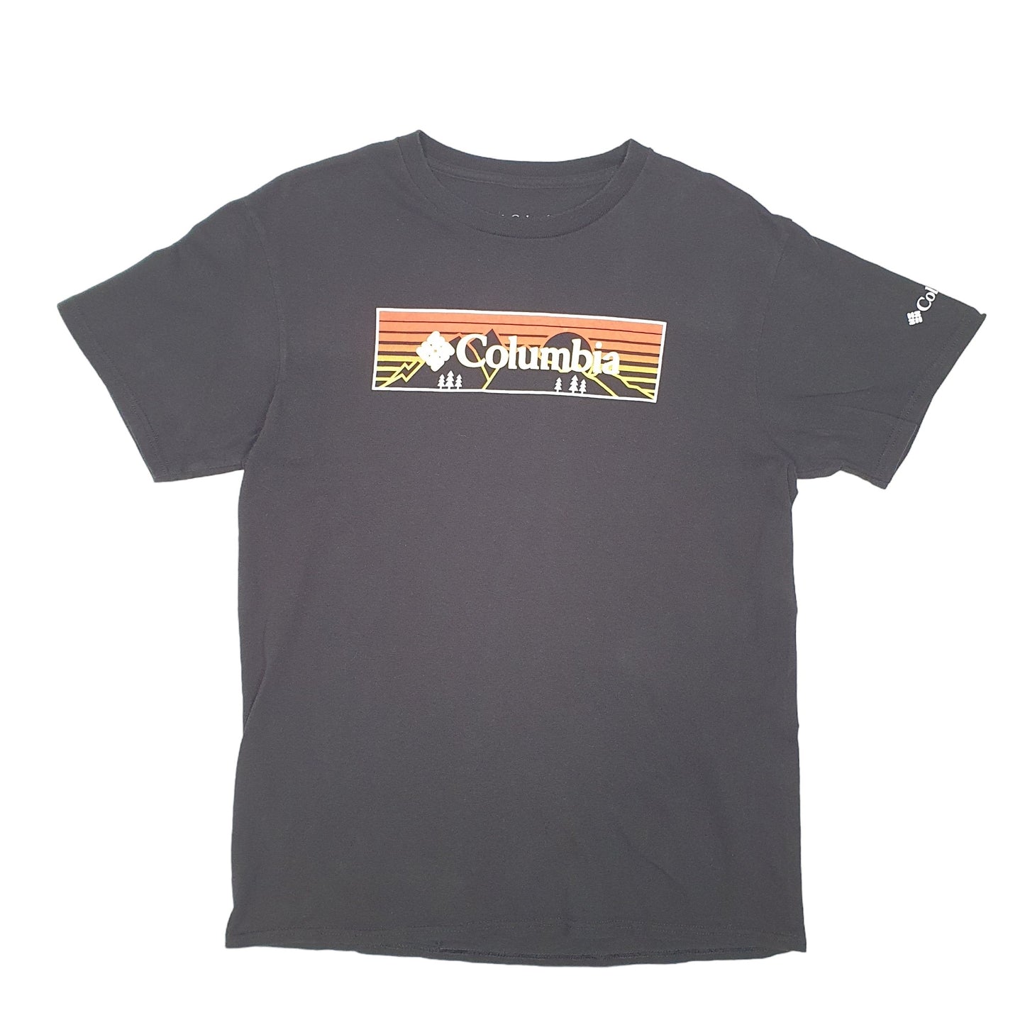 Mens Black Columbia Sportswear  Short Sleeve T Shirt