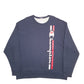 Mens Navy Champion Spellout Crewneck Jumper