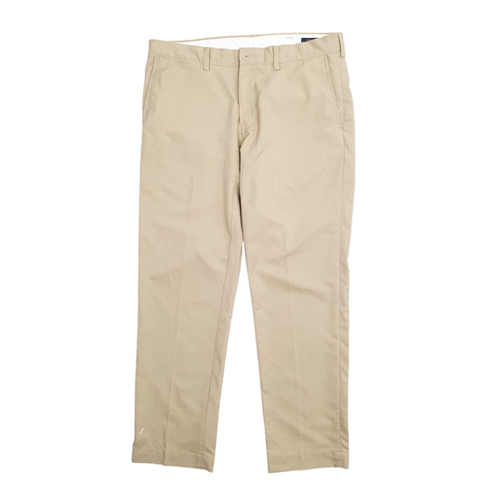 Mens Beige Polo Ralph Lauren Vintage 2000's Chino Trousers