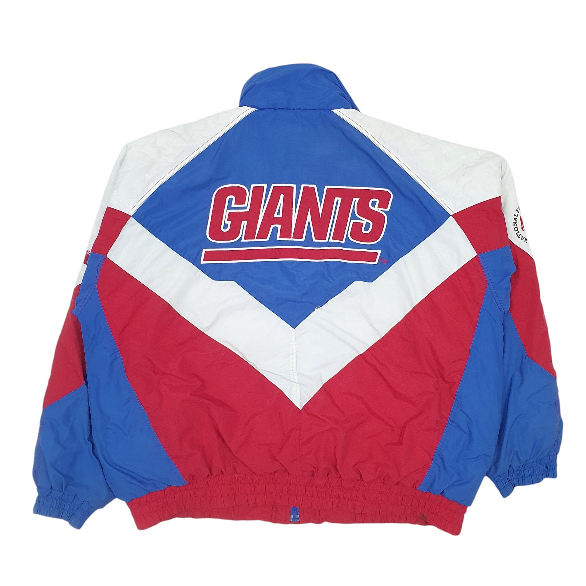 Mens Red Team Color Works NFL New York Giants Padded  Coat