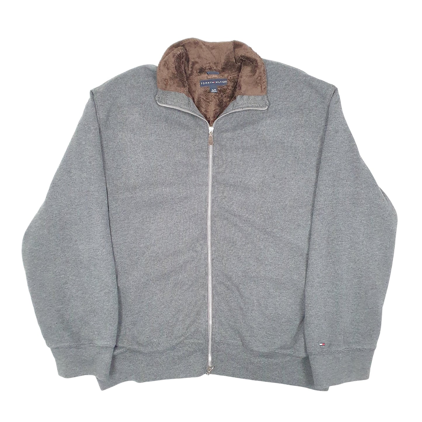 Mens Grey Tommy Hilfiger  Full Zip Jumper