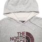 Mens Grey The North Face Spellout Hoodie Jumper