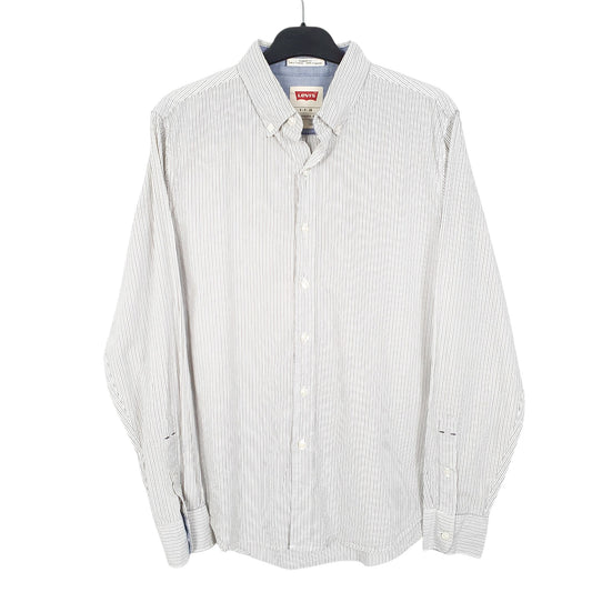 Mens White Levis  Long Sleeve Shirt