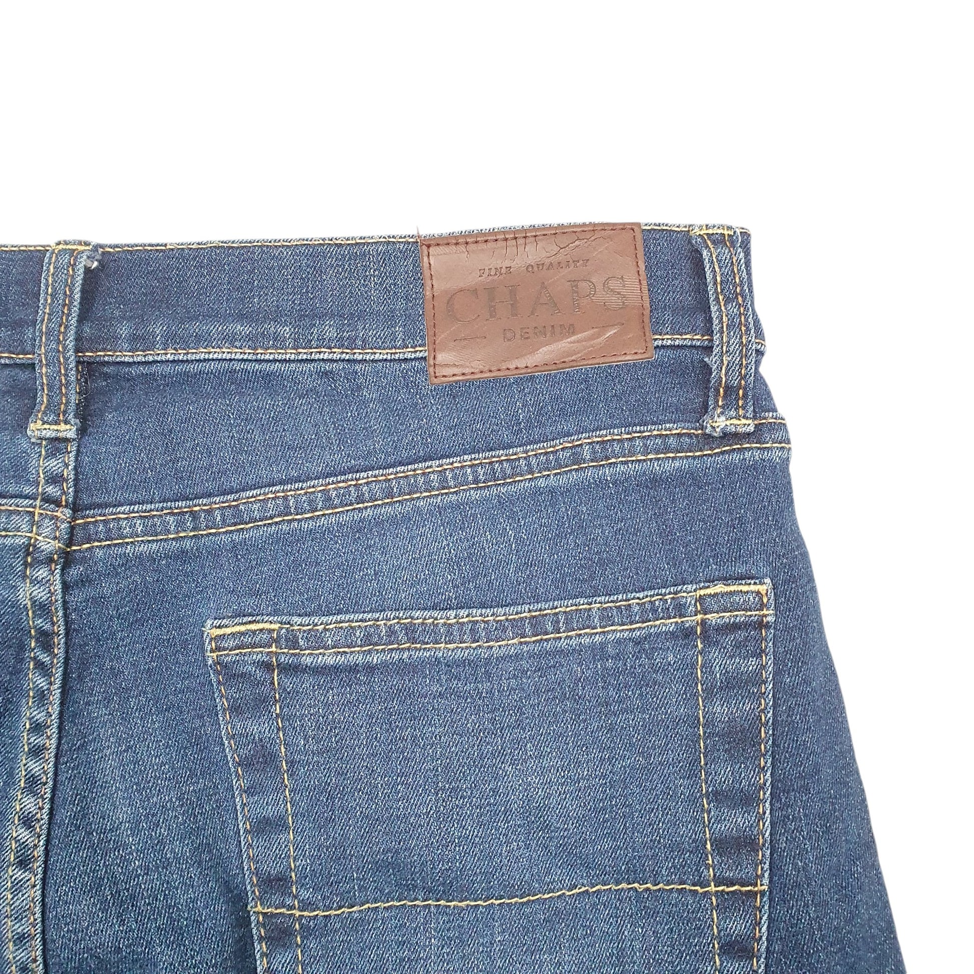 Mens Blue Chaps Stretch Jorts Jean Denim Shorts
