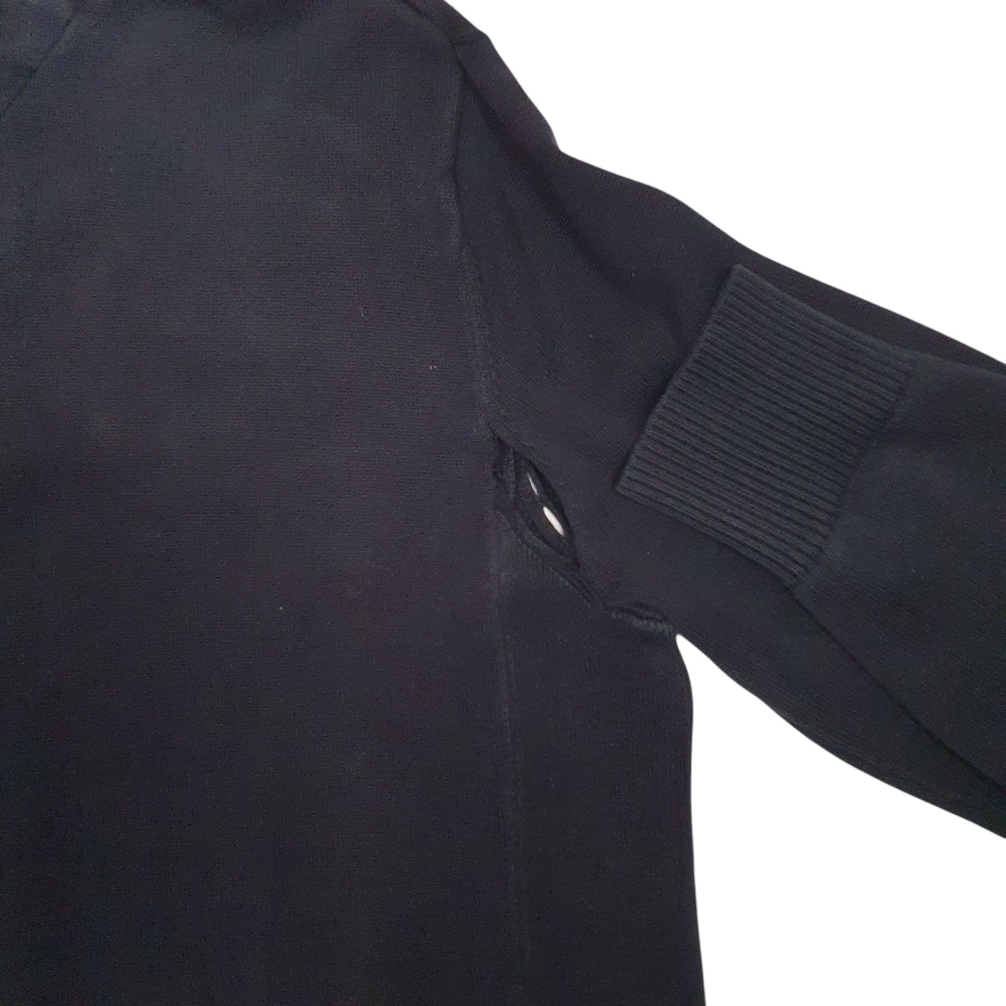 Mens Black Tommy Hilfiger Knit Quarter Zip Jumper