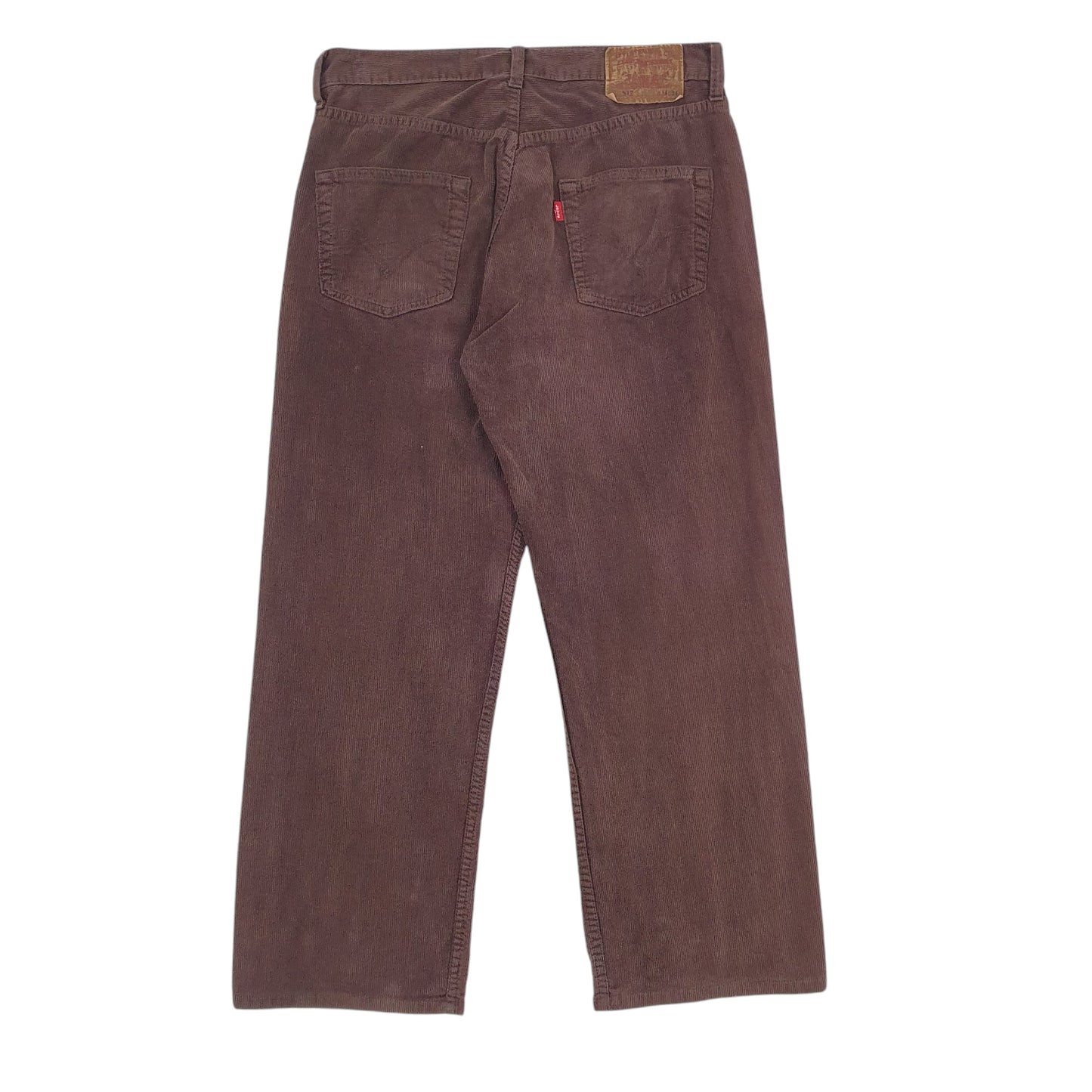 Mens Brown Levis Denim Corduroy Trousers