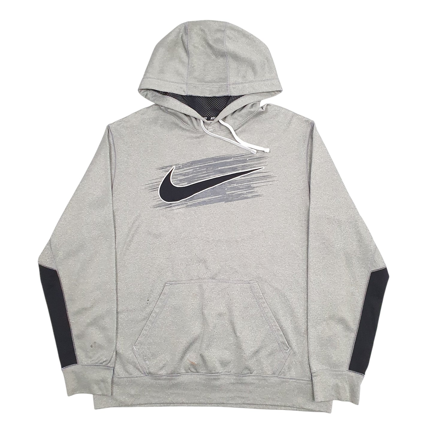 Mens Grey Nike Dri-Fit Hoodie Jumper