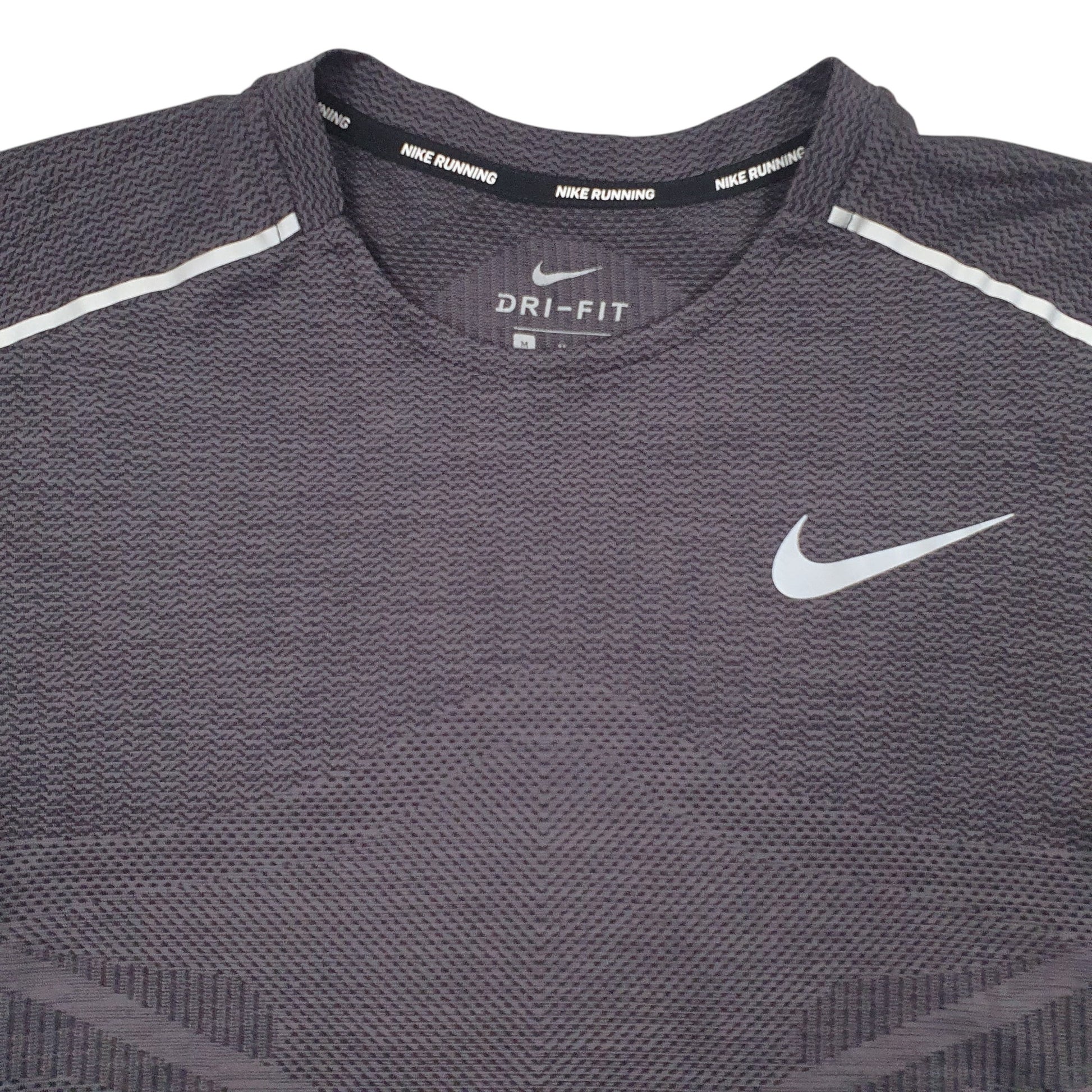 Mens Grey Nike Dri-Fit Active Wear Running Long Sleeve T Shirt