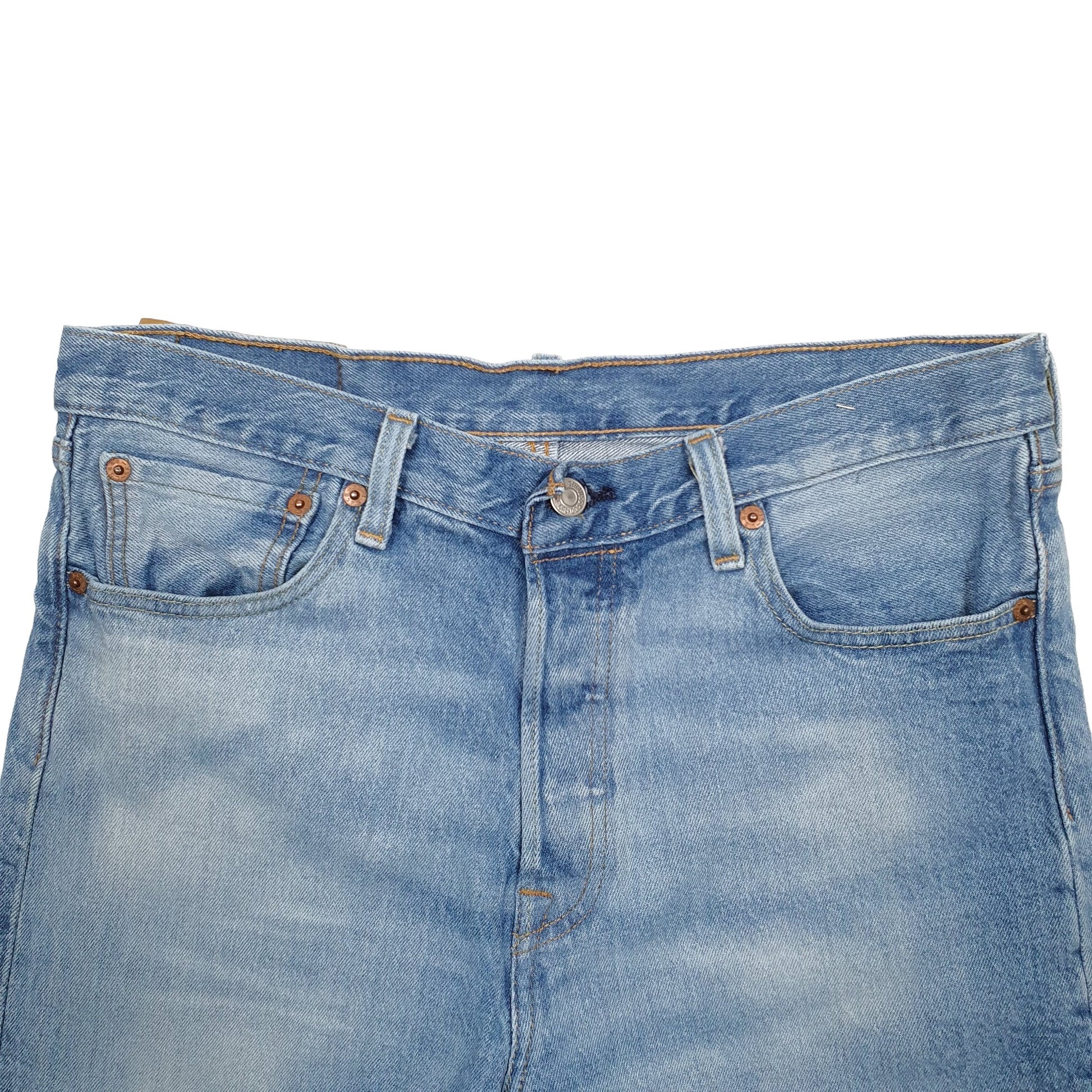 Womens Blue Levis 501 Denim Jorts Denim Shorts