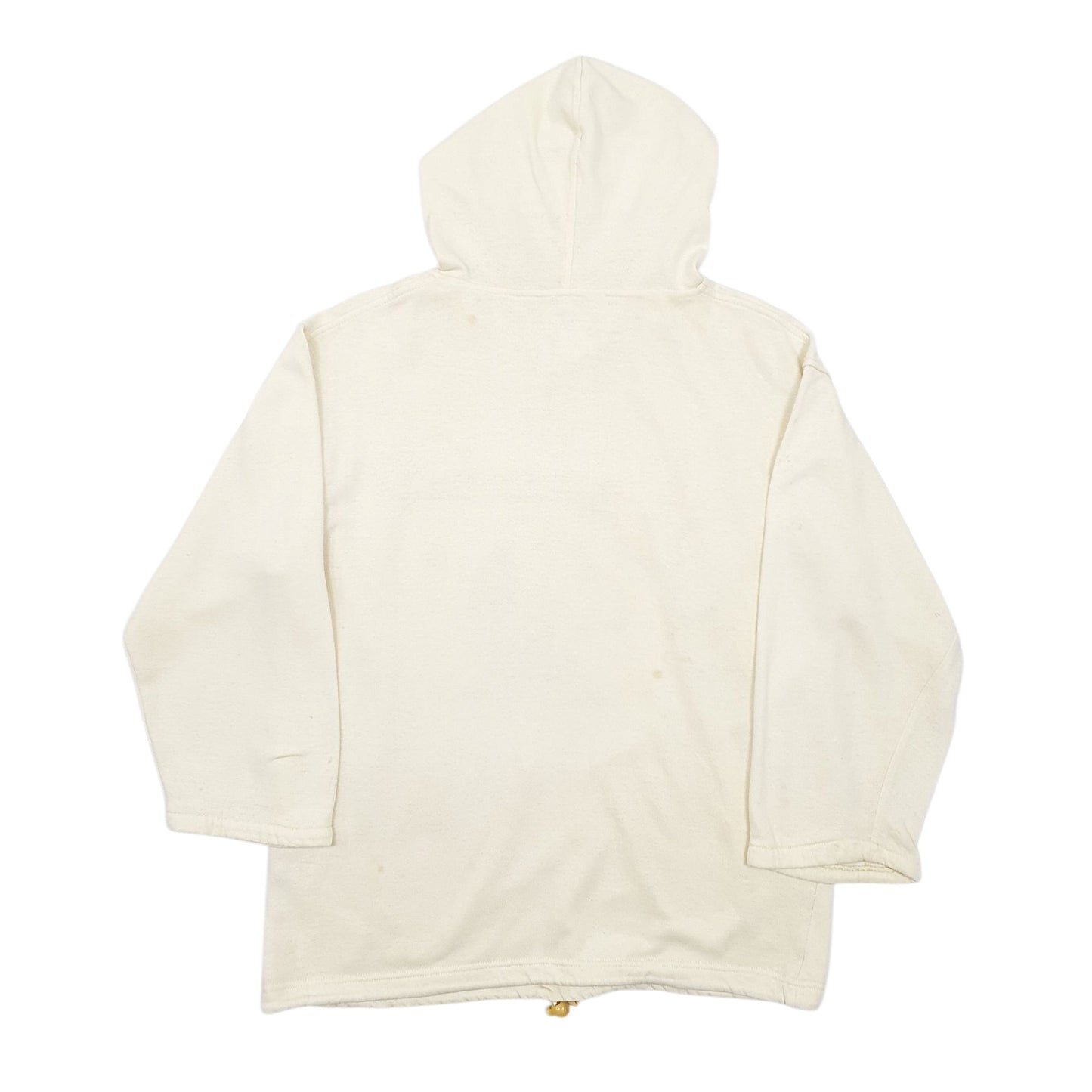 Mens Cream Unbranded Vintage Full Zip Jumper