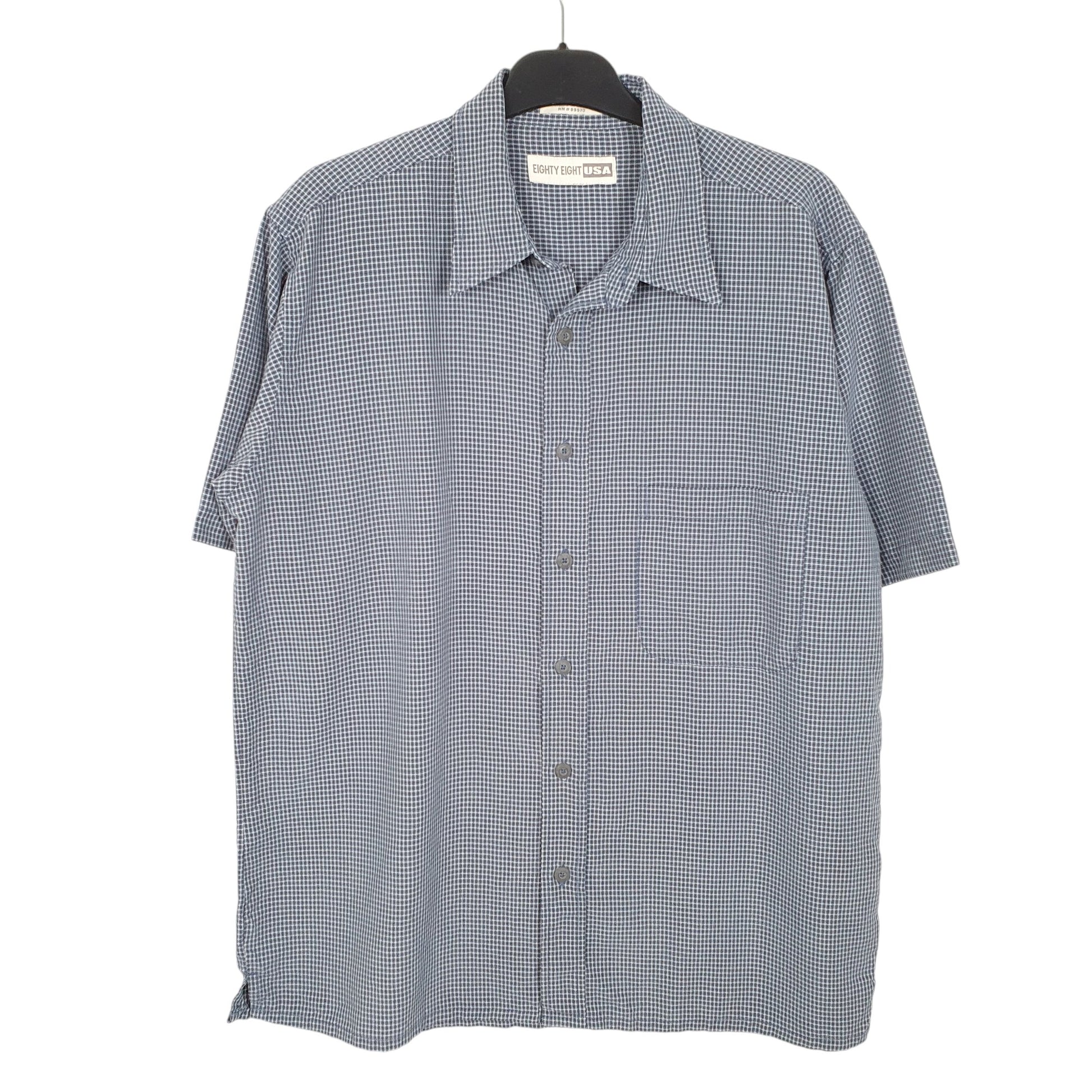 Mens Blue Eighty Eight USA  Short Sleeve Shirt