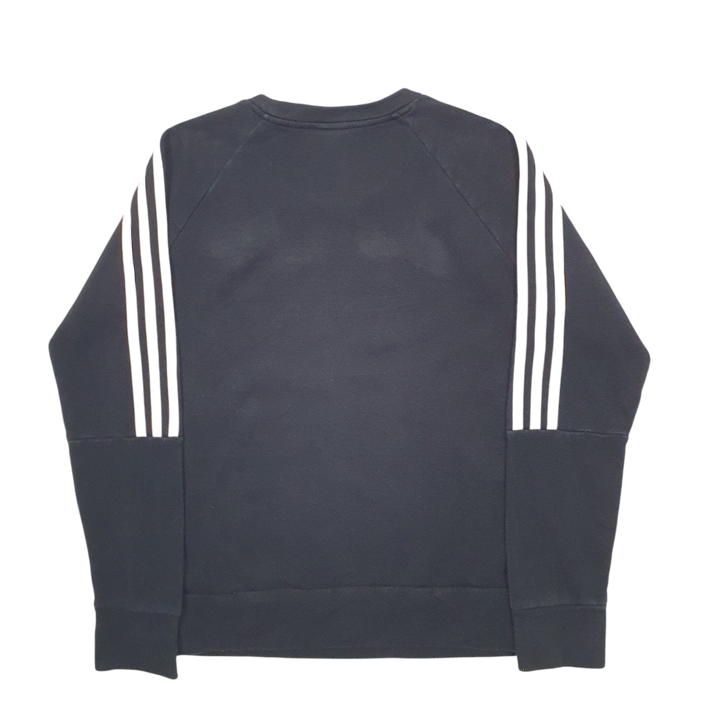 Womens Black Adidas  Crewneck Jumper