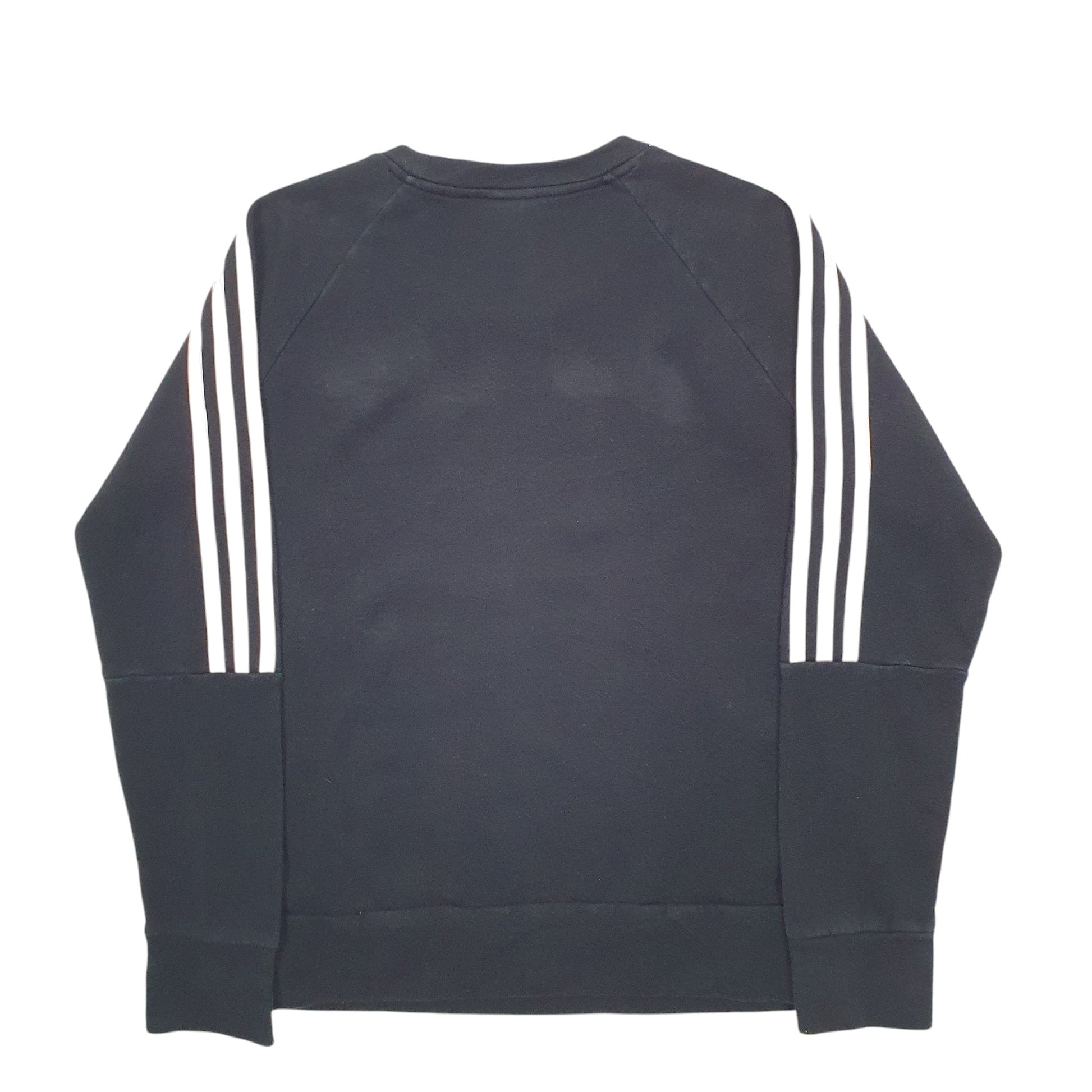 Womens Black Adidas  Crewneck Jumper