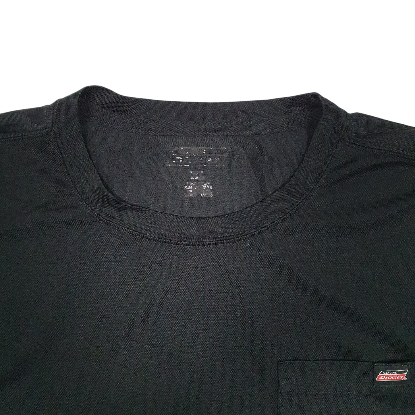 Mens Black Dickies Pocket Workout Gym Active Workwear Short Sleeve T Shirt