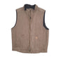 Mens Brown Wolverine Vest Gilet Crewneck Coat