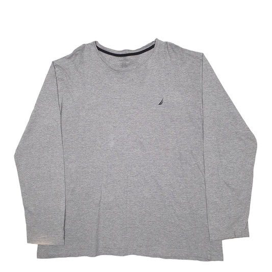 Mens Grey Nautica Knit Crewneck Jumper