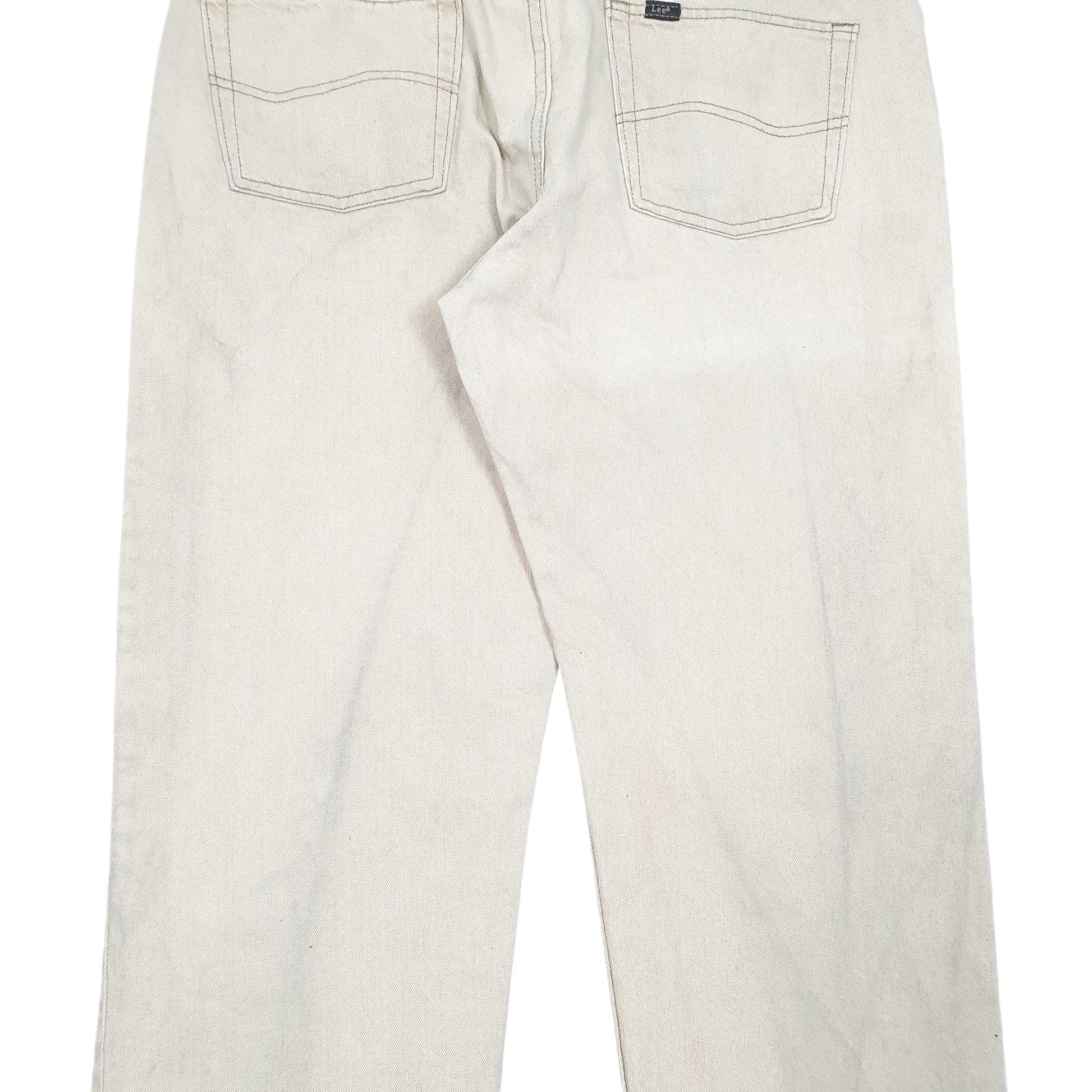 Mens Cream Lee  Casual JeansW38 L30