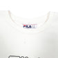 Mens Cream Fila Spellout Crewneck Jumper