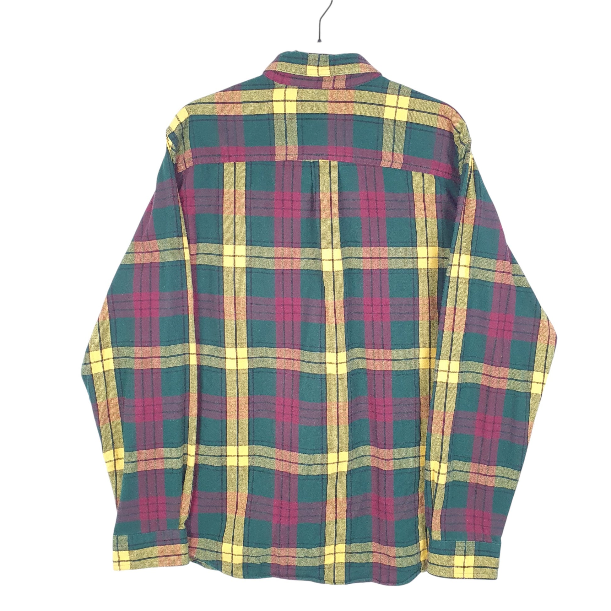 Mens Green L.L.Bean Flannel Overshirt Long Sleeve Shirt